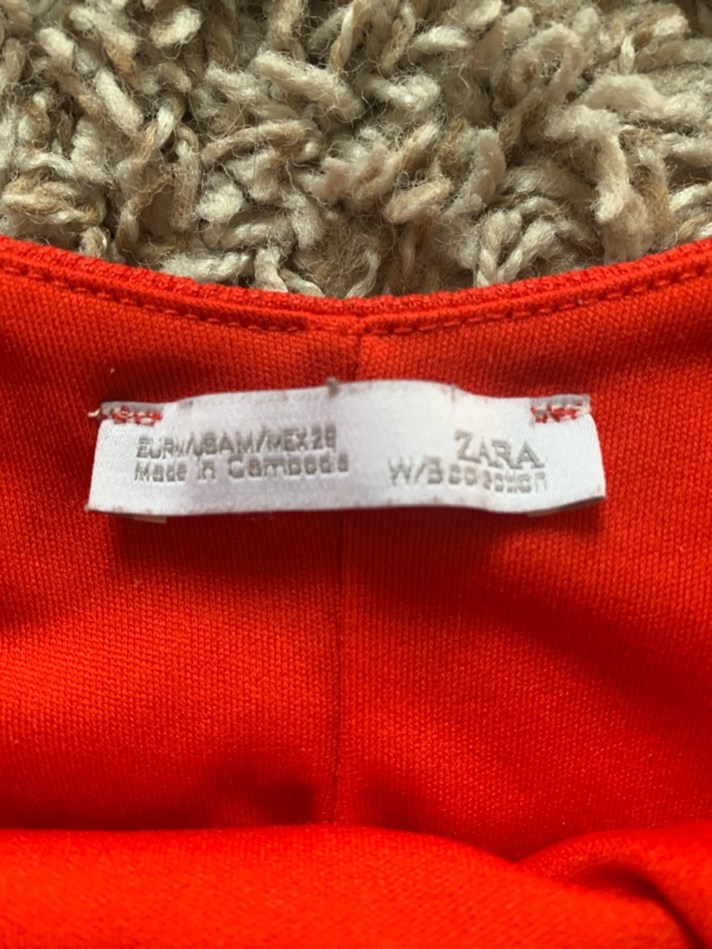 Zara Women’s Red Ruffle Hem Square Neck Drop Skirt Sleeveless Mini Dress Medium - Picture 3 of 10